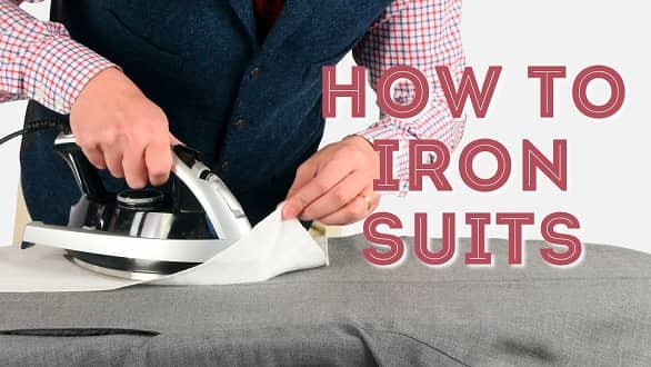 how to iron blazer suits
